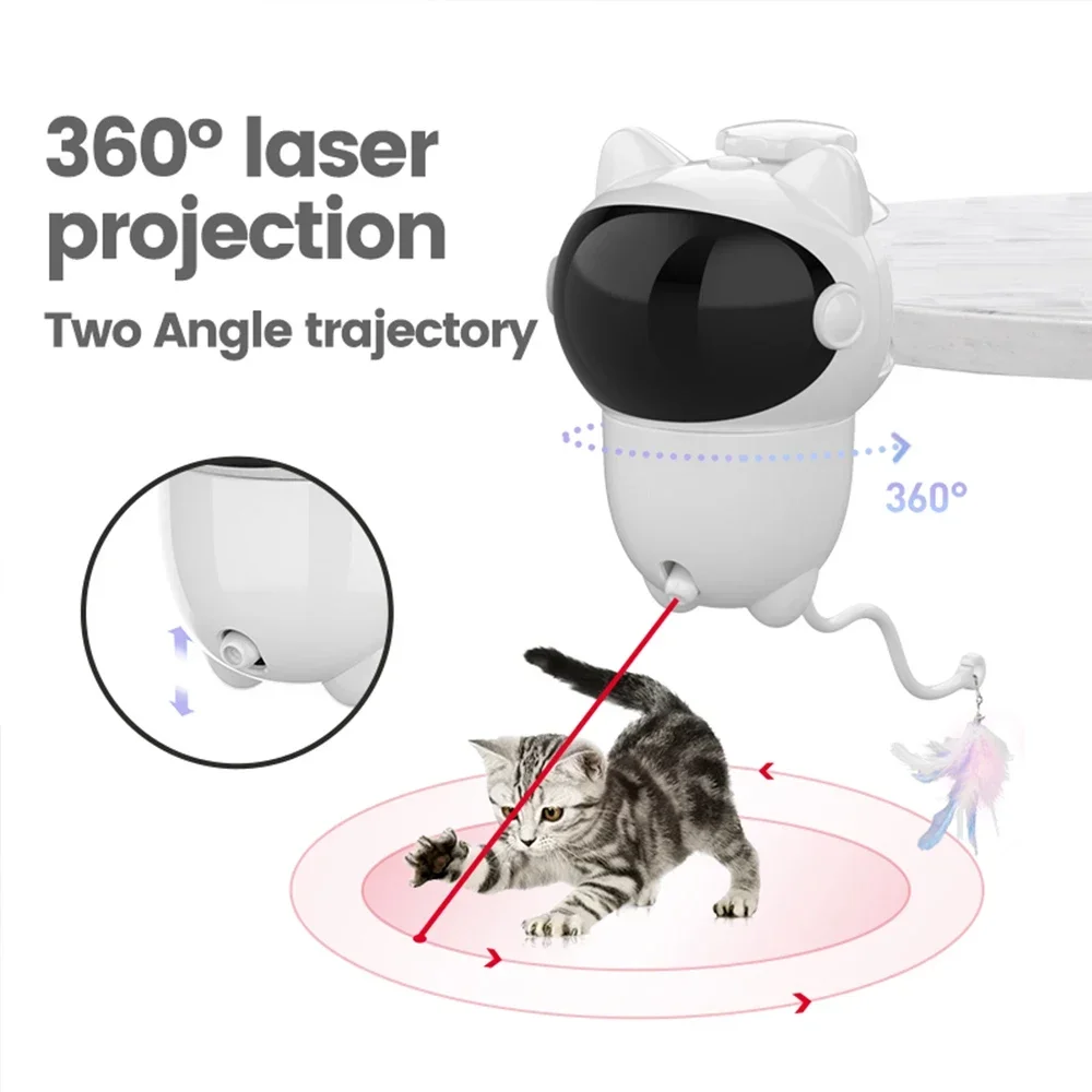 360 Interactive Cat Laser Toy  - Laser Pointer Cat Toy Automatic 评论和价格