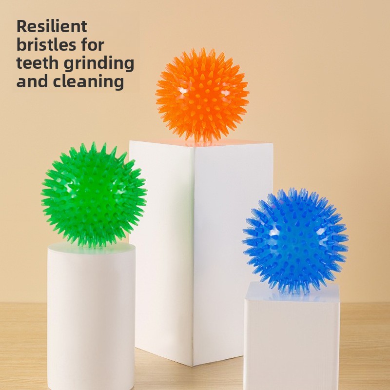 High-Elastic TPR Squeaky Spiky - Indestructible Dog Chew Toy 评论和价格