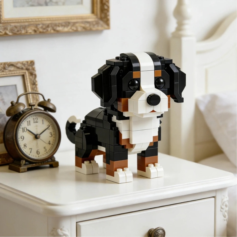 New Building Block Toys Dachsh - Interactive Squeaky Plush Dog Toy 评论和价格