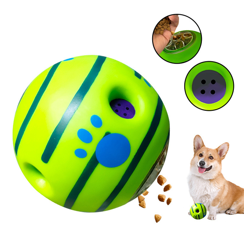 Interactive Dog Treat Ball Toy - Rubber Treat Dispensing Dog Toy 评论和价格