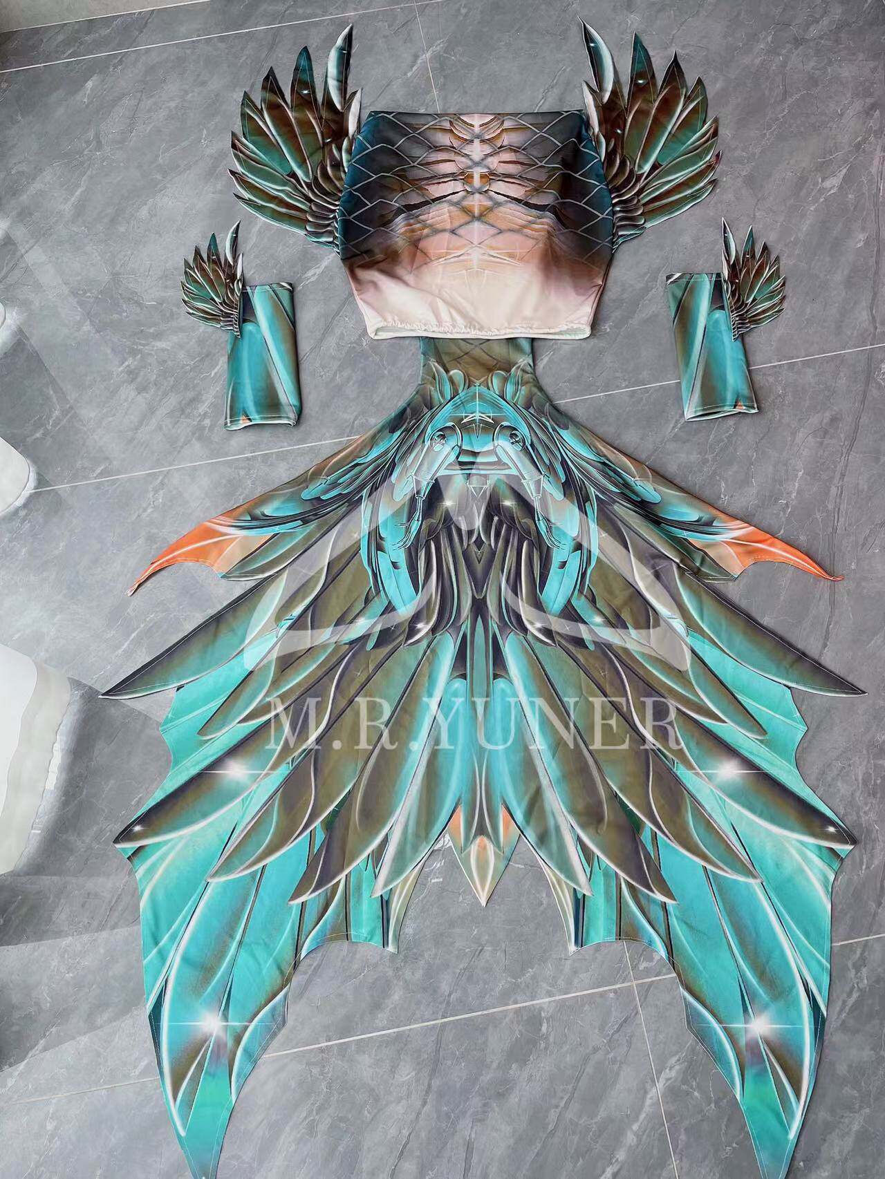 Original Mermaid Big Fish Tail - Aquarium 评论和价格