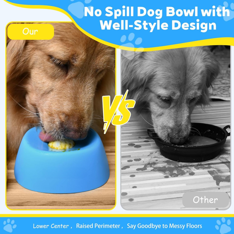 Slow Feeder Dog Bowls for Liqu - Interactive Squeaky Plush Dog Toy 评论和价格