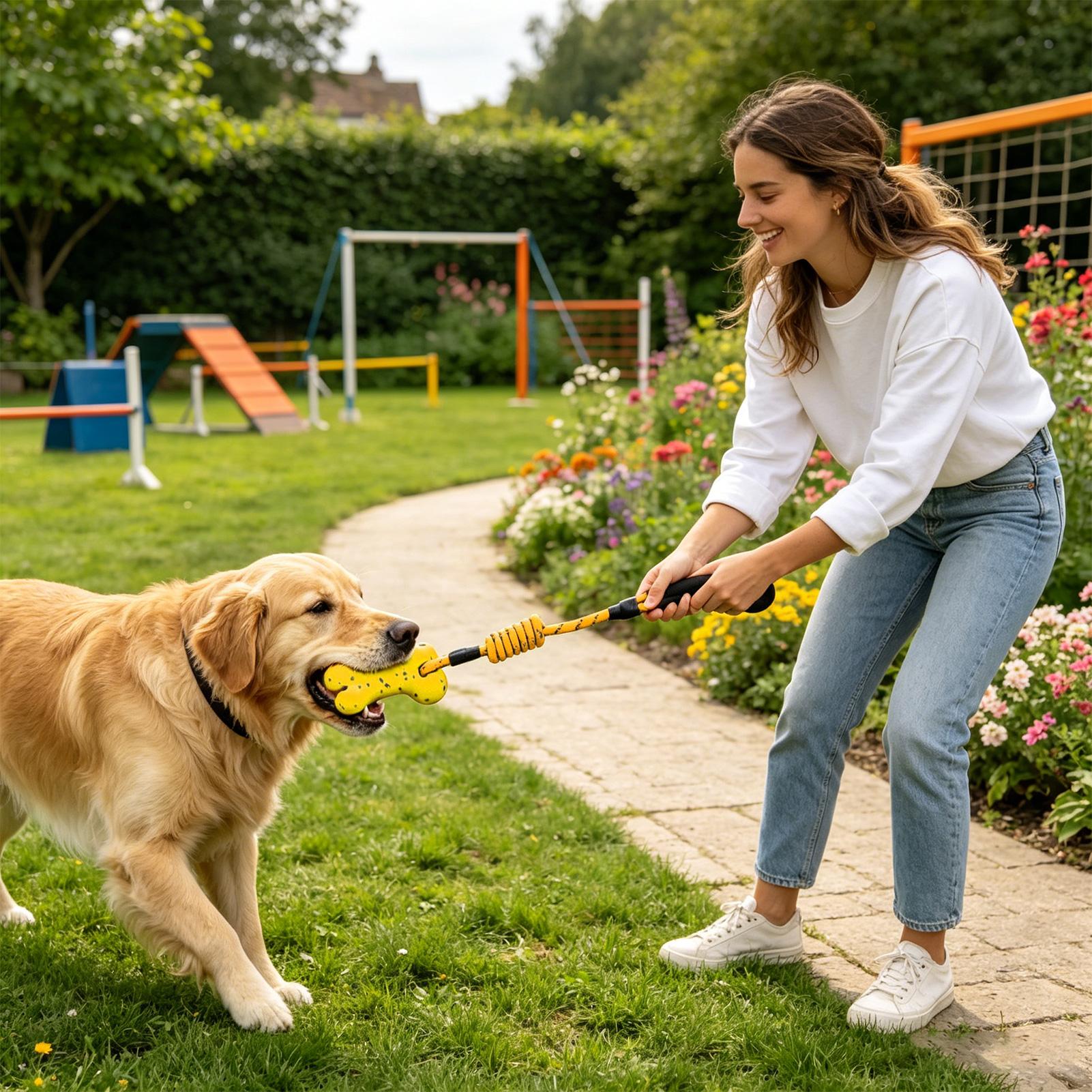 Tug Of War Dog Toy Interactive - Dog Rope Toy Aggressive Chewers 评论和价格